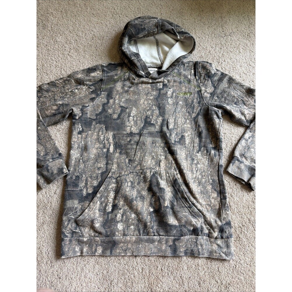 Magellan Outdoors Camo Youth XL Hunting Fishing Sweatshirt Realtree Timber